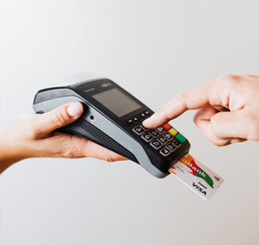 A Crown debit card being added to a mobile wallet