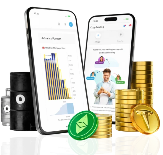 Trade across Forex, Commodities, Indices, ETFs and Crypto