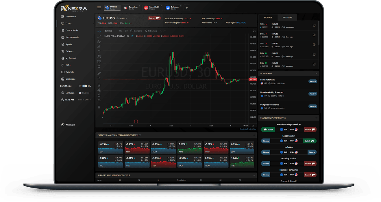 Nexra Trader desktop application